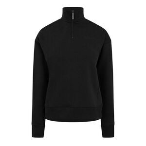 USA Pro Womens/Ladies Quarter Zip Sweatshirt / Black